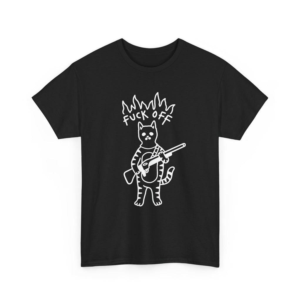 Armed Individual Feline Character Tee